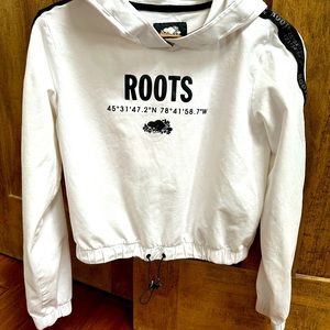 Roots cropped hoodie sweatshirt